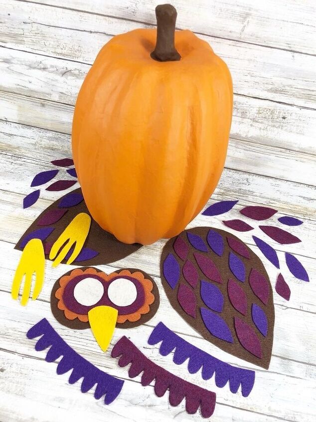 no carve halloween owl pumpkin