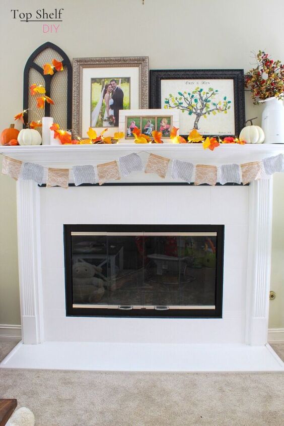 painted marble fireplace makeover