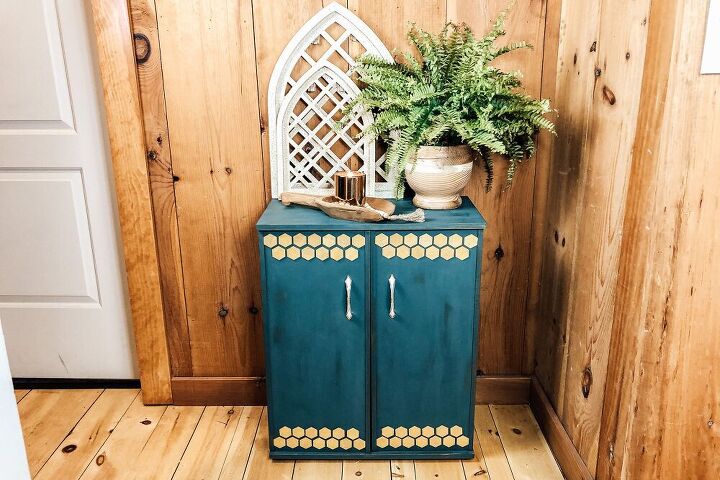 s 11 gorgeous diy farmhouse ideas from holly grace, VHS Cabinet Upcycle