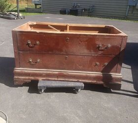 The gorgeous way to reuse the bottom of an old armoire