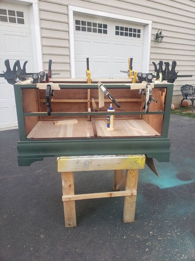 lake house storage bench