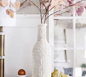 s 9 beautiful vases that used to be plain glass, Create a textured vase with air dry clay