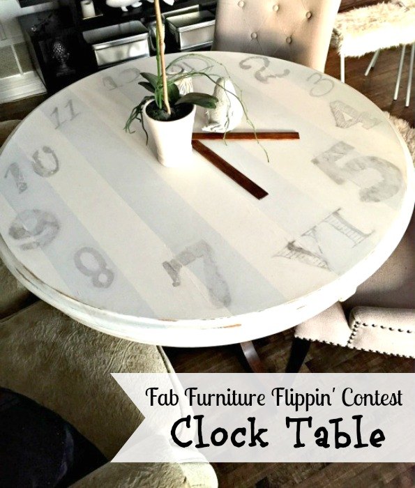 15 formas creativas de renovar tu vieja mesa de comedor, C mo convertir una mesa en un reloj