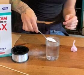 She mixes Borax and boiling water for this crazy-cool way to beautify an empty wall