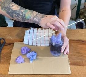 make your own unique faux amethyst mirror with this tutorial, Borax crystal mirror
