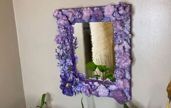 Make Your Own Unique Faux Amethyst Mirror With This Tutorial
