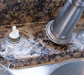 how to remove hard water stains from granite