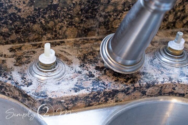 how to remove hard water stains from granite