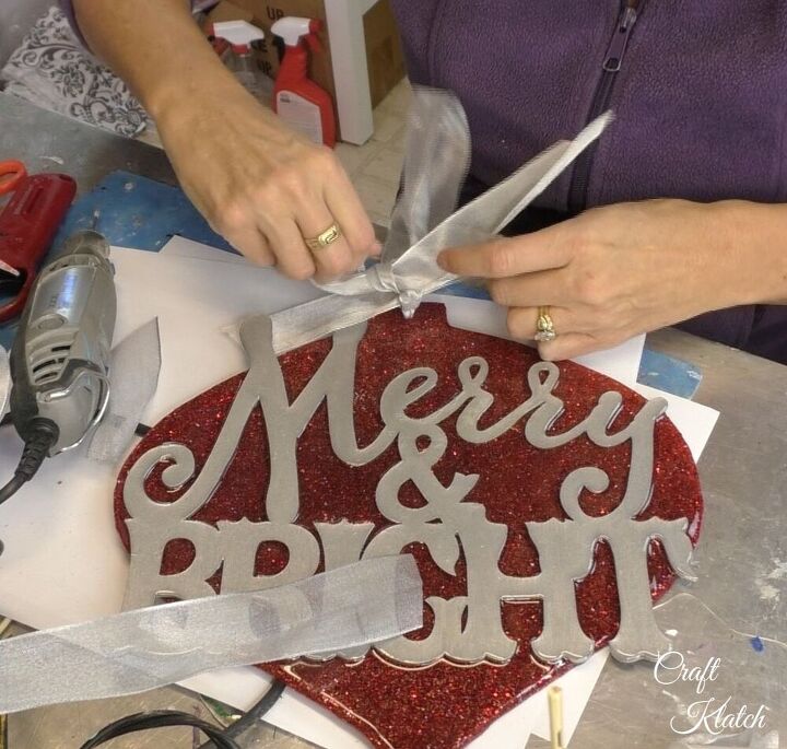dollar tree ornament makeover 2 glam merry bright