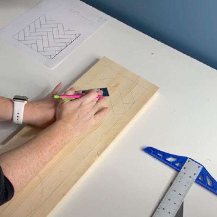 como fazer um padro de espinha de peixe de madeira com makerx