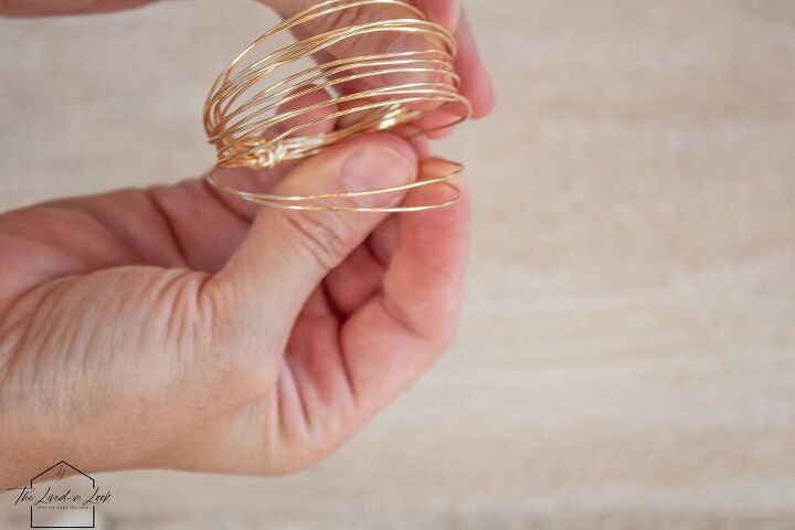 easy gold wire napkin rings