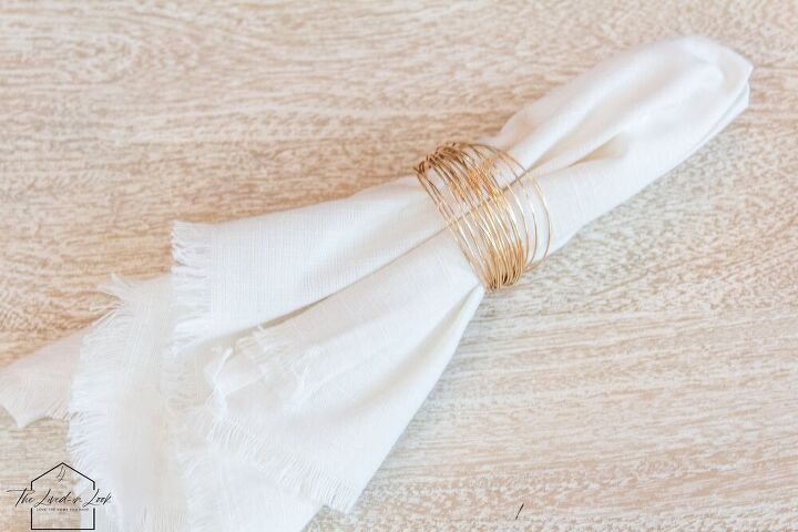 easy gold wire napkin rings