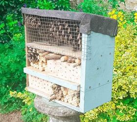 make an insect hotel from an old drawer