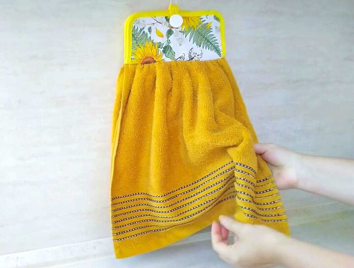 toalhas de cozinha penduradas diy