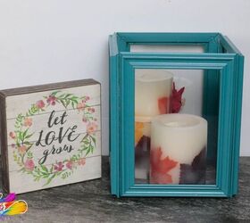 s 20 of the smartest picture frame hacks we ve ever seen hands down, DIY a cube candle holder from picture frames