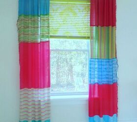 28 genius ways to reuse your old clothing, Brighten any room with colorful curtains made from upcycled scarves
