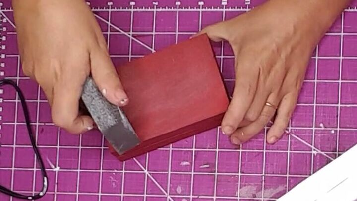 rae dunn inspired christmas decor mini stamped books wood books