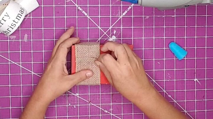 rae dunn inspired christmas decor mini stamped books wood books