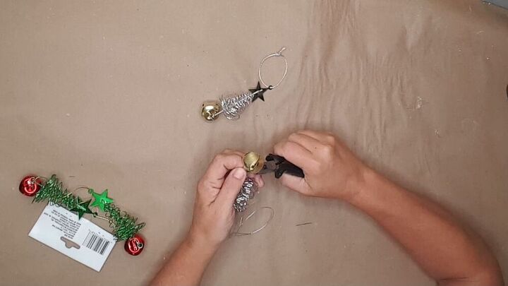 decoracin de navidad de la granja rboles de navidad de alambre de la bandeja de