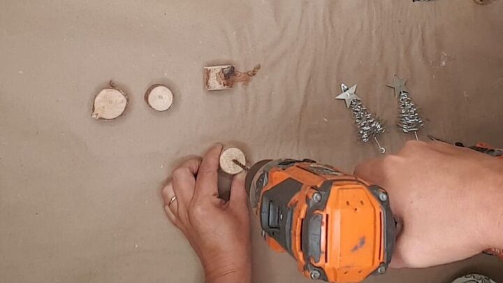 farmhouse christmas decor tiered tray wire christmas trees