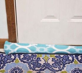 20 ways to warm up your home without touching the thermostat, DIY these cute draft stoppers from fleecy fabrics