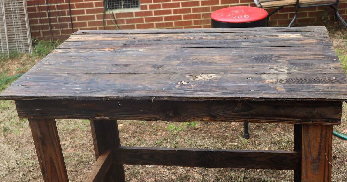 How to Make an Outdoor Work Table Using 1x4's | Hometalk