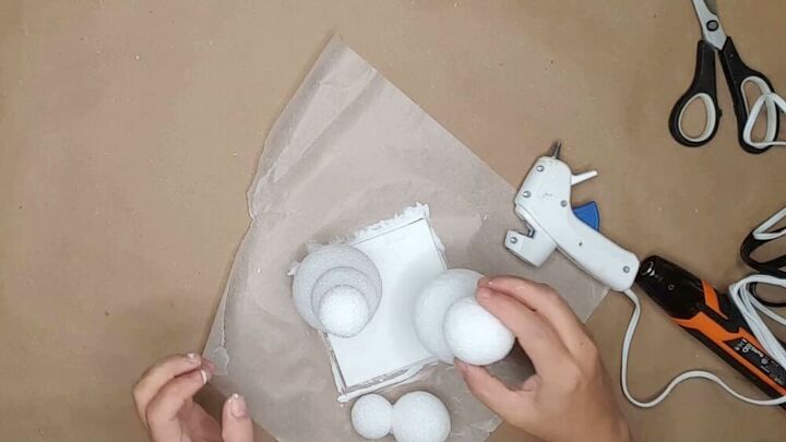 dollar tree snow family snowman christmas decor