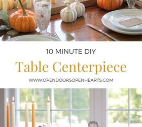 how to diy a table centerpiece in 10 minutes
