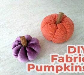 diy fabric pumpkins