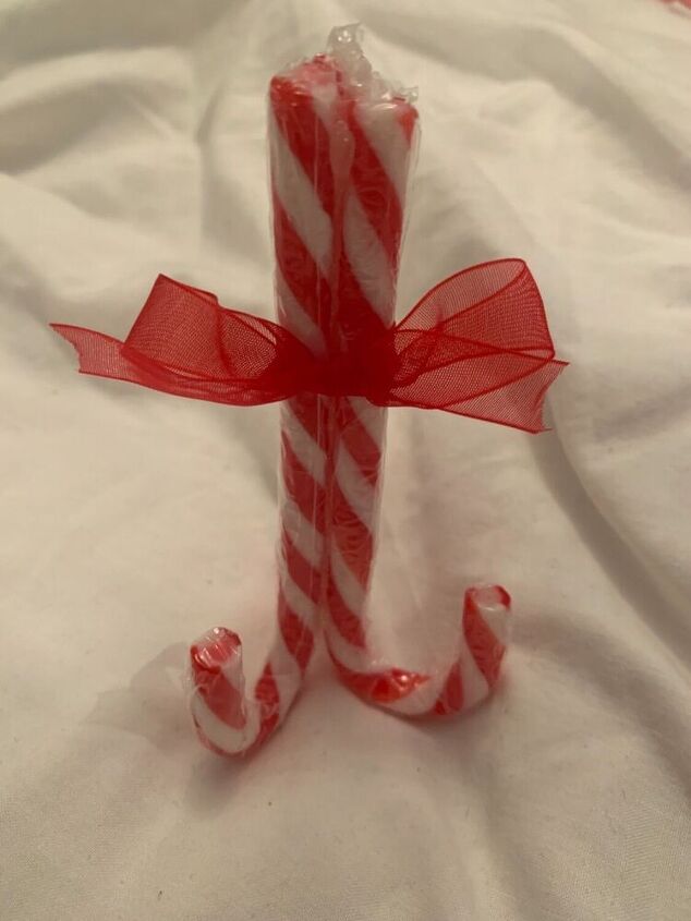 christmas place setting using candy canes