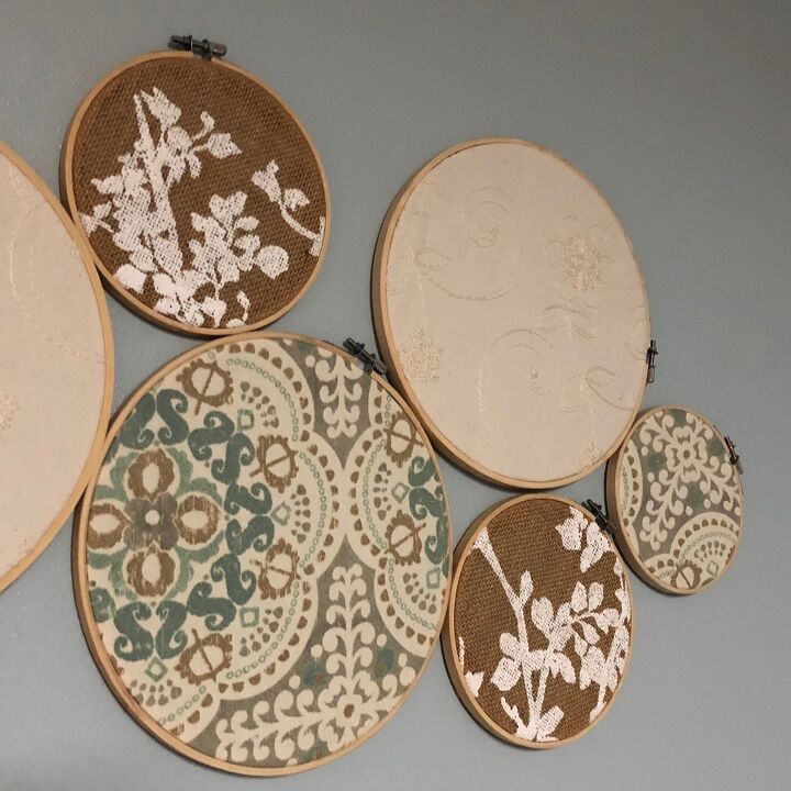 19 formas sorprendentes de convertir aros de bordado en decoracin para el hogar, Decoraci n con aro de bordar DIY Menos de 10 d lares