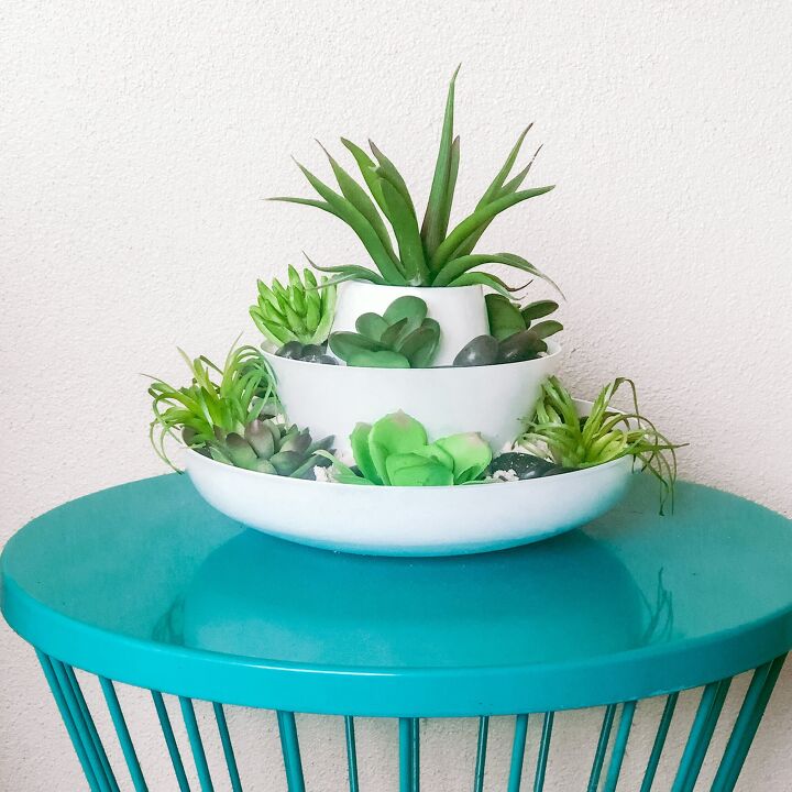s 10 pretty alternatives for people who are tired of killing succulents, DIY this faux succulent tower for a Zen look