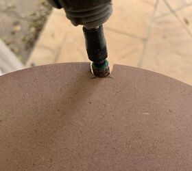 clothes hanger side table