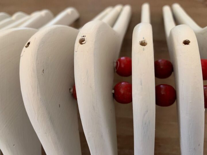 clothes hanger side table