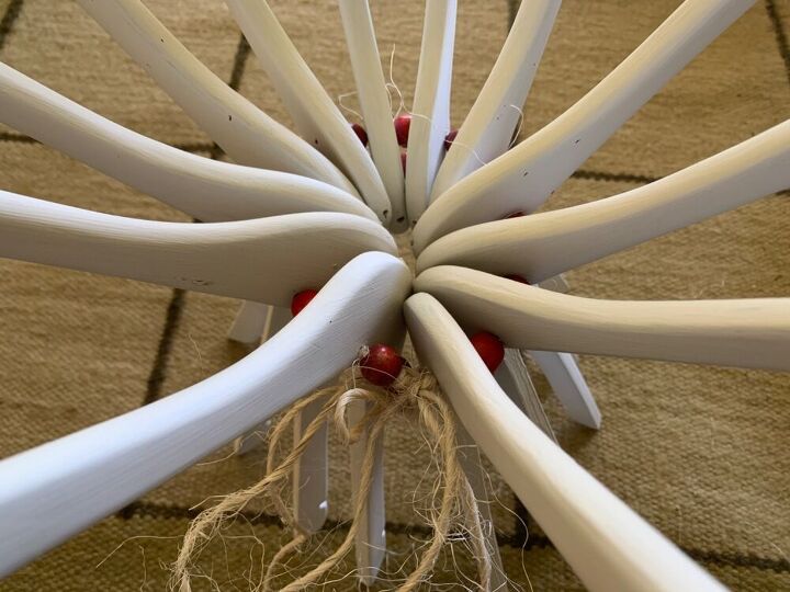 clothes hanger side table