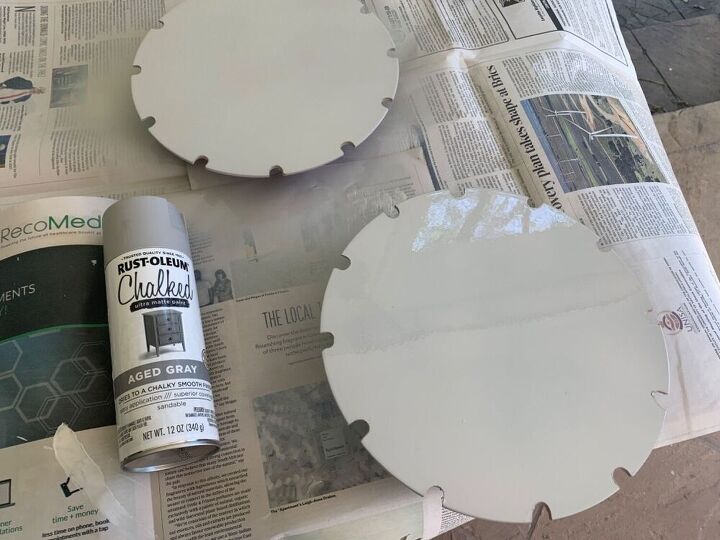 clothes hanger side table