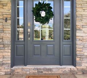 Easy and stylish front door makeover to increase curb appeal