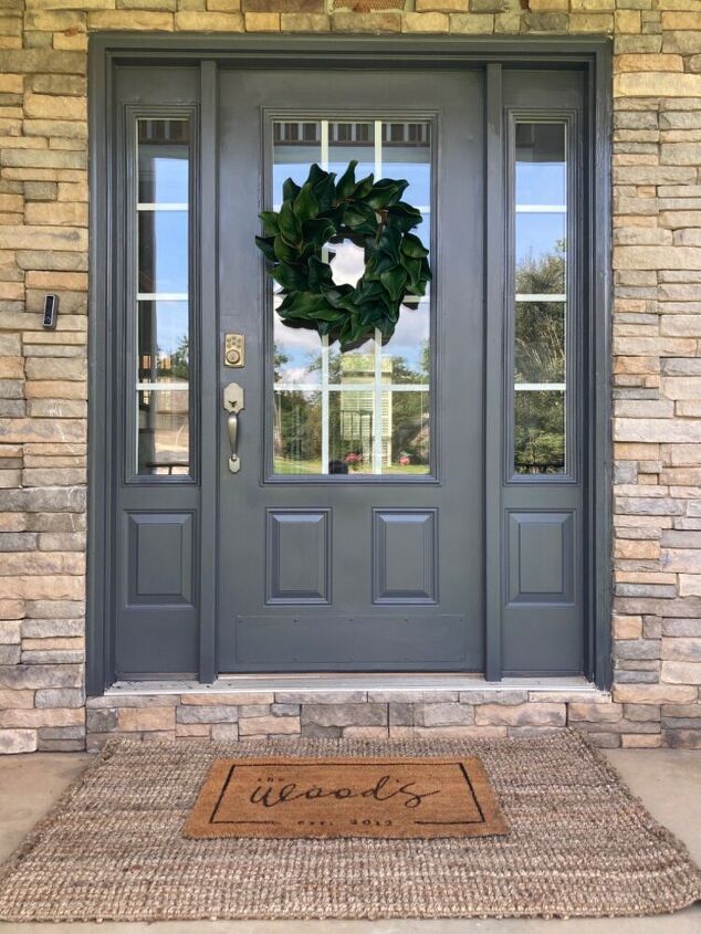 Easy and stylish front door makeover to increase curb appeal