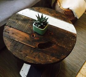 s 12 reasons why we re on the hunt for cable spools this week, Turn a dusty cable spool into a trendy coffee table