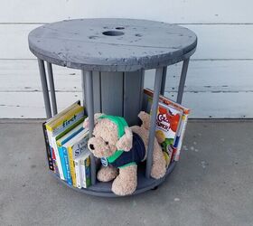 s 12 reasons why we re on the hunt for cable spools this week, Go industrial chic with wooden spool storage for toys and books