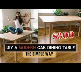 Cómo hacer una mesa de comedor moderna fácil con herramientas limitadas