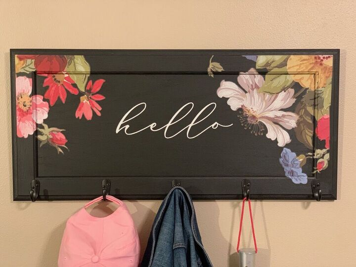 s 13 gorgeous home upgrades using decals from the weathered shed, Entryway Hook Rack