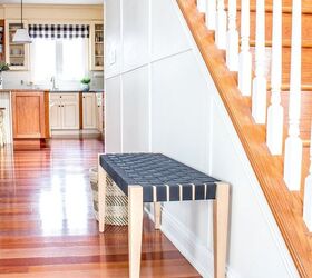 20 of our favorite board and batten wall transformations, Spice up the angled wall under your stairs with board and batten