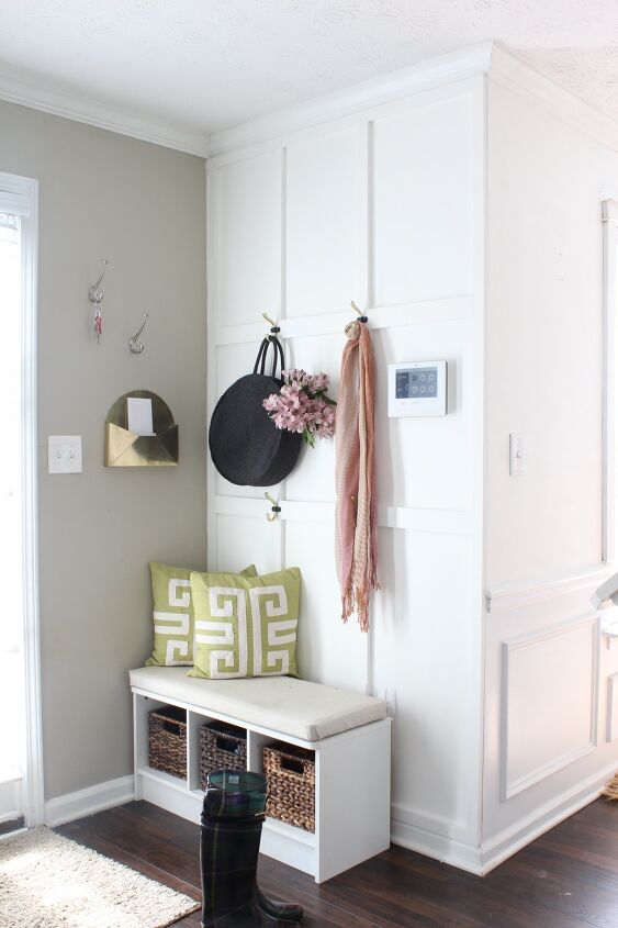 20 of our favorite board and batten wall transformations, Add charm to a small entryway with board and batten accents