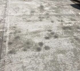 new concrete pour black stains
