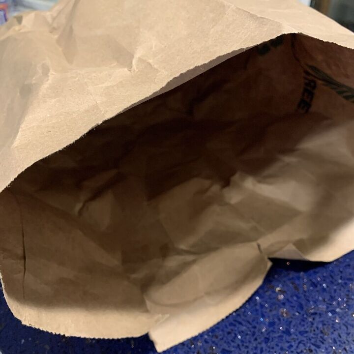 peru em um saco de papel no necessrio forno
