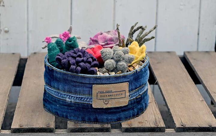 s 25 budget ways to make your home feel cozier this winter, DIY a whimsical succulent garden from upcycled clothes