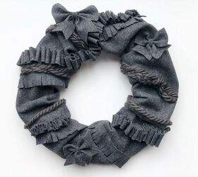 15 winter wreaths we re so ready to hang on our doors, Get funky with a unique felt wreath