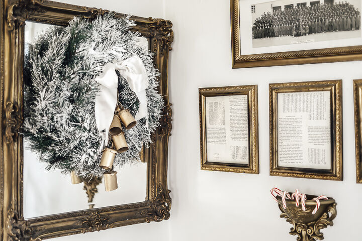 15 winter wreaths we re so ready to hang on our doors, Upcycle toilet paper rolls into faux vintage Christmas bells
