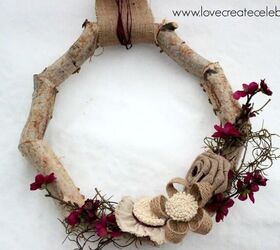 15 winter wreaths we re so ready to hang on our doors, Go rustic with a gorgeous birch wood wreath
